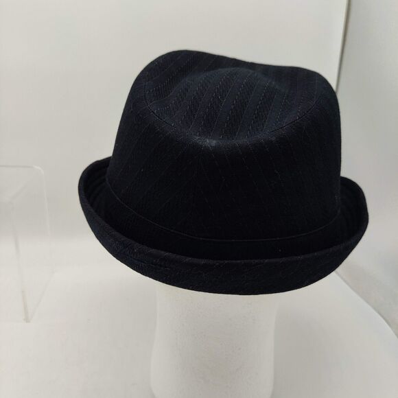 Henschel Hat Co Fedora Hat Gray pin striped made in the USA Size M - Picture 5 of 13